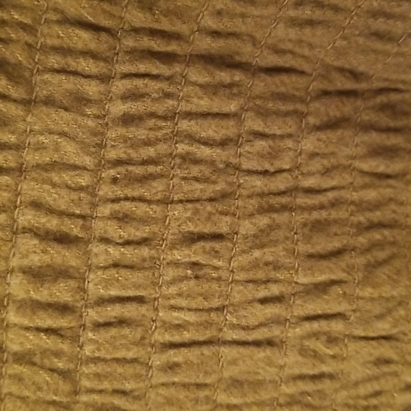 💕MADEWELL💕 Flannel Lucie V-Neck Smocked Mini Dress Weathered Olive Medium NWOT - Picture 11 of 15